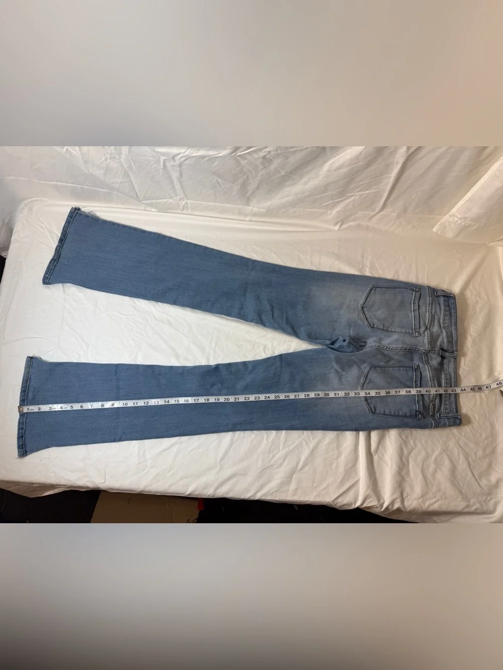 KanCan Two-Tone Light Blue Flare Jeans